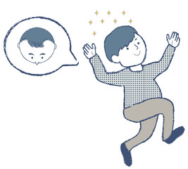 増毛して清々しい思いをしている男性