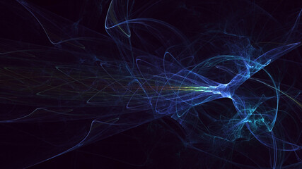 3D rendering abstract colorful fractal light background