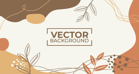 Vector background with pastel tones and floral ornament design 03