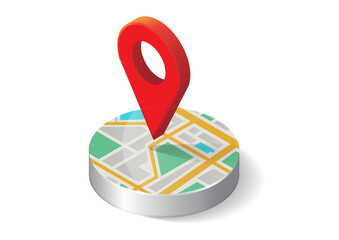 circle map with location pointer