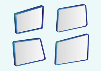 3d style frame or banner