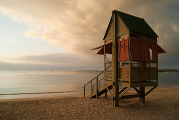 lifeguard watch tower near the beach
