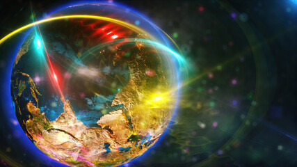 planet in space