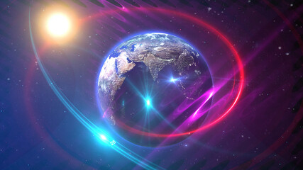 earth in space