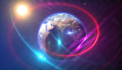 earth in space