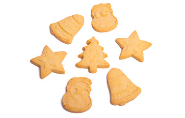 christmas cookies isolated
