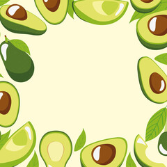 avocado frames template