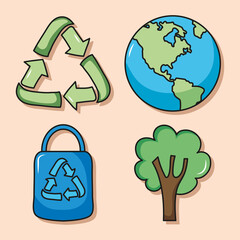 eco friendly icon collection