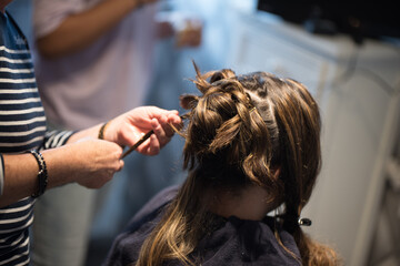 Fototapeta premium Coiffure de mariage