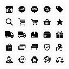 Shopping Retail Vector Icon Set