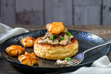 Creamy mushroom and chorizo vol-au-vents