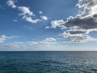 Naklejka na ściany i meble sea horizon, sea and sky horizon background