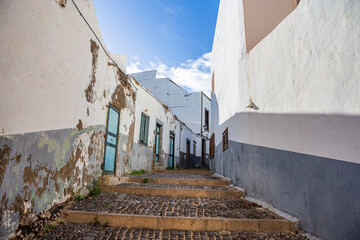 Old street in the town of Telde, Gran Canaria