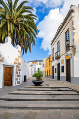 Old street in the town of Telde, Gran Canaria