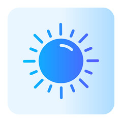 sun gradient icon