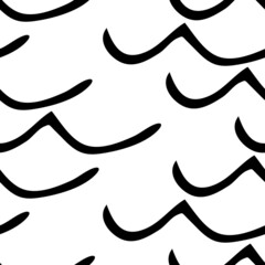 Seamless pattern with sketch squiggle