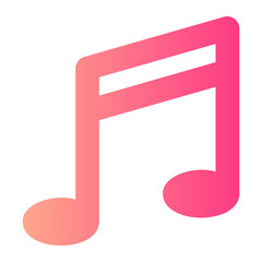music note gradient icon