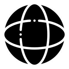 internet glyph icon
