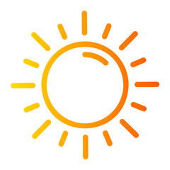 sun gradient icon