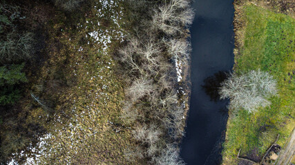 River. Aerial photography