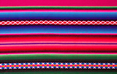 Bolivian traditional fabrics.	
