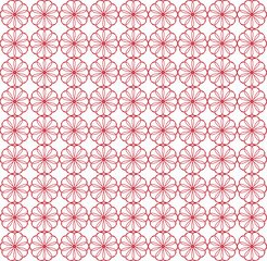 flowers pattern background. Abstract pattern background, Red flower repeat pattern, single flower pattern, Red floral pattern