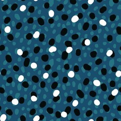 Seamless dots pattern with spots for wallpaper and fabrics and packaging and gifts and cards and linens 
