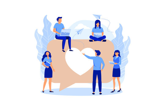 communication via the Internet, social networking,chat, video,news,messages,web site, search friends, mobile web graphics vector flat modern design illustration