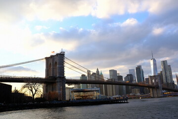 Obraz premium Brooklyn Bridge in NYC, U.S.