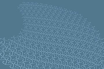 polynesian maori pattern vector illustration wallpaper tile spiral - obrazy, fototapety, plakaty