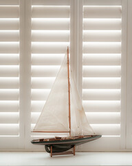 Model Boat on the windowsill