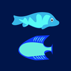 blue fish