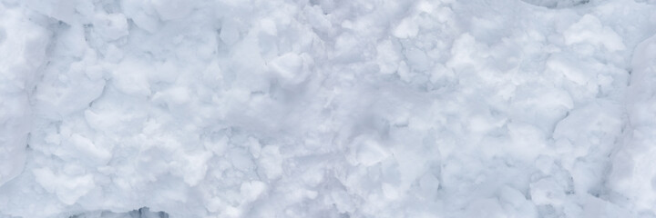 Natural real snow texture - winter or Christmas background. Top view.