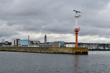 Fototapeta na wymiar view of the harbor in wladyslawowo