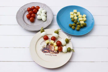 Easy fast appetizer skewers.