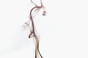 Fumée colorée abstraite sur un fond blanc avec de l'espace vide	- Arrière plan design - obrazy, fototapety, plakaty