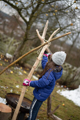 child on a swing