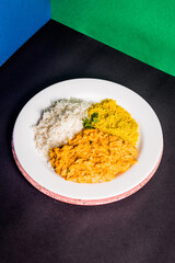 Delicious Pizza Burger Classic Homemade Artisan Tomato Sauce Sausage Cheese Onion Chicken Meat Pasta Shrimp Restaurant Menu Gourmet on a wooden table