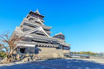 修復された秋の熊本城　熊本県熊本市　Restored autumn Kumamoto castle. Kumamoto-ken...