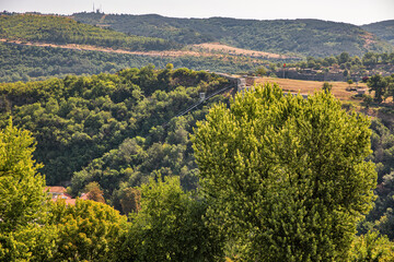 Veliko Tarnovo Tsarevets Fortress funicular in Bulgaria.