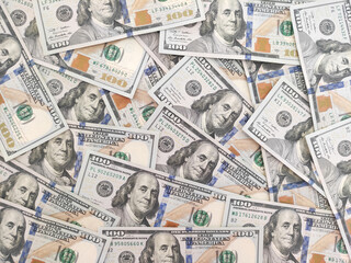 Background of the one hundred dollars bills