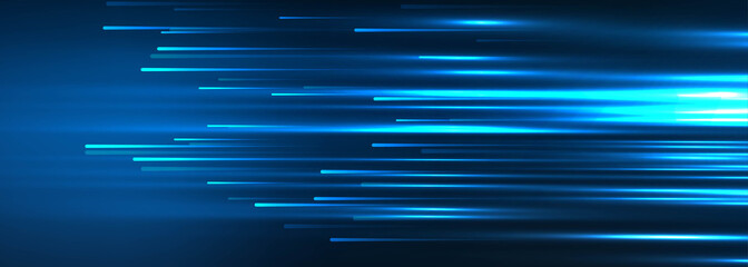Technology banner background with connecting lines design