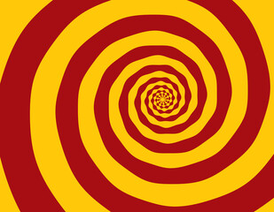 Artistic spiral shape. Vector drawing