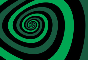 Artistic spiral shape. Vector drawing