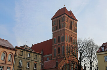The tower of Saint Jacob's Church - Torun, Poland