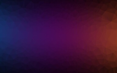 Obraz premium Dark Purple vector triangle mosaic template.