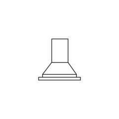 Kitchen interior with house appliances.Vector in line art style. Illustration for shop of kitchens and shop of house appliances 
