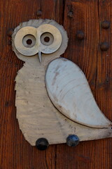 Chouette décorative en métal