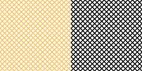 Mesh seamless pattern. Waffle texture repeating pattern. Vector flat style.