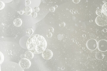 Abstract white water bubbles background